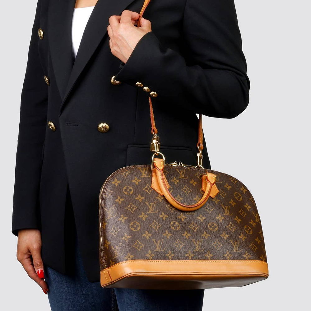 💎✨AUTHENTIC✨💎 Louis Vuitton Alma Hand Bag Monogram brown